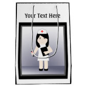 Cute Nurse 3 Med Gift Bag Medium Cadeauzakje (Achterkant)
