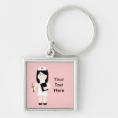 Cute Nurse 3 Premium Sleutelhanger (Voorkant)