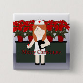 Cute Nurse 5 Kerstmis Button (Voorkant)