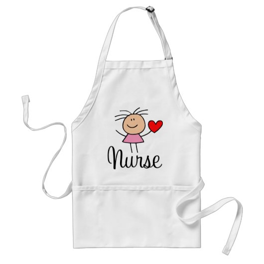 Cute Nurse Apron Standaard Schort (Voorkant)