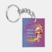 Cute Nurse Cartoon Keychain – Speedy Recovery Gift (Voorkant Links)