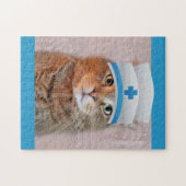 Cute Nurse Cat Legpuzzel (Horizontaal)