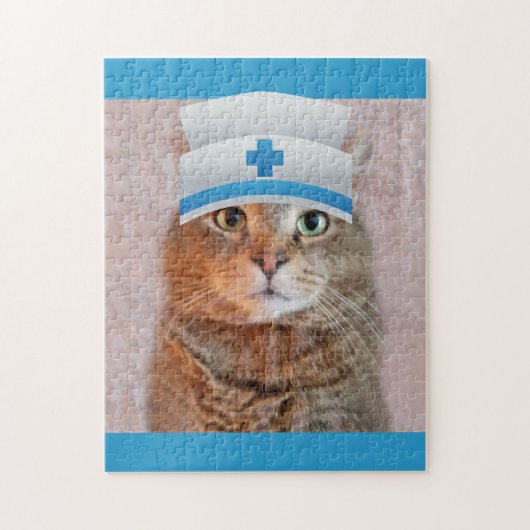 Cute Nurse Cat Legpuzzel (Verticaal)