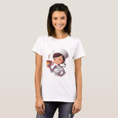Cute Nurse Coffee Lover Tee T-shirt (Voorkant volledig)