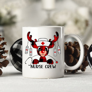 Cute Nurse Funny kerstcadeau-Mok voor koffie Koffiemok