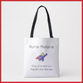 Cute Nurse Healthcare Hero Canvas tas