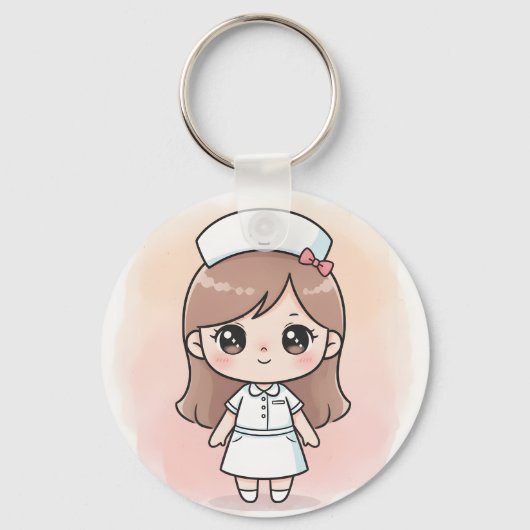 Cute Nurse Keychain (Voorkant)
