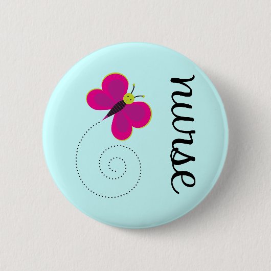 Cute Nurse Magnet Ronde Button 5,7 Cm (Voorkant)
