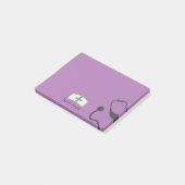 Cute Nurse Medical Stethoscope Personalized Sticky Post-it® Notes (Schuin)