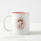 Cute Nurse Mug Personalized Gift Tweekleurige Koffiemok (Links)