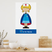Cute Nurse Poster (Keuken)