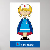Cute Nurse Poster (Voorkant)