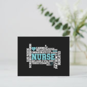 Cute Nurse RN LVN Nursing School Medical Feestdagenkaart (Staand voorkant)