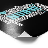 Cute Nurse RN LVN Nursing School Medical Foto Afdruk (Hoek)