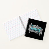 Cute Nurse RN LVN Nursing School Medical Notitieboek (Binnen)