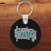 Cute Nurse RN LVN Nursing School Medical Sleutelhanger (Voorkant)