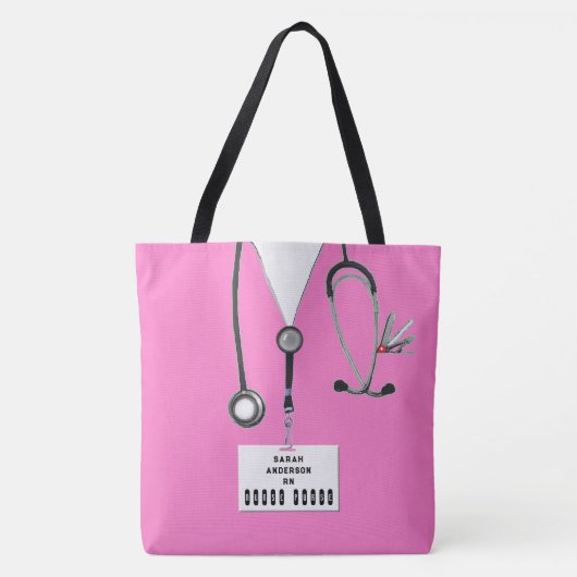 Cute Nurse Tote Bag (Voorkant)