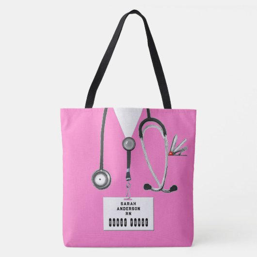 Cute Nurse Tote Bag (Voorkant)