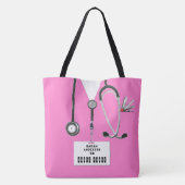 Cute Nurse Tote Bag (Achterkant)