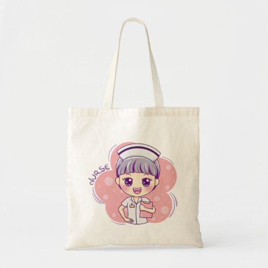 Cute Nurse Working Tote Bag (Voorkant)