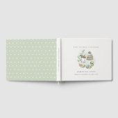 Cute Nursery Essential Leafy Green Baby shower Gastenboek (Volledig)