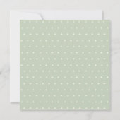 Cute Nursery Essential Leafy Green Baby shower Kaart (Achterkant)