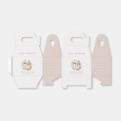 Cute Nursery Essential Leafy Pink Girl Baby shower Bedankdoosjes (Uitgevouwen)