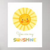 Cute Nursery Je bent mijn Sunshine Poster (Voorkant)