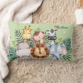 Cute nursery monogram l Safari greenery Kussen (Deken)