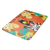 Cute nursery oerwoud decor badmat (Gekanteld)