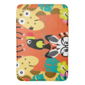 Cute nursery oerwoud decor badmat (Voorkant Verticaal)