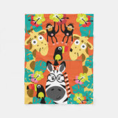 Cute nursery oerwoud decor fleece deken (Voorkant)