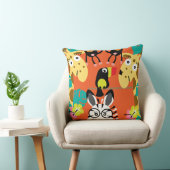 Cute nursery oerwoud decor kussen (Stoel)