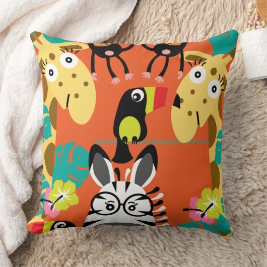 Cute nursery oerwoud decor kussen (Deken)