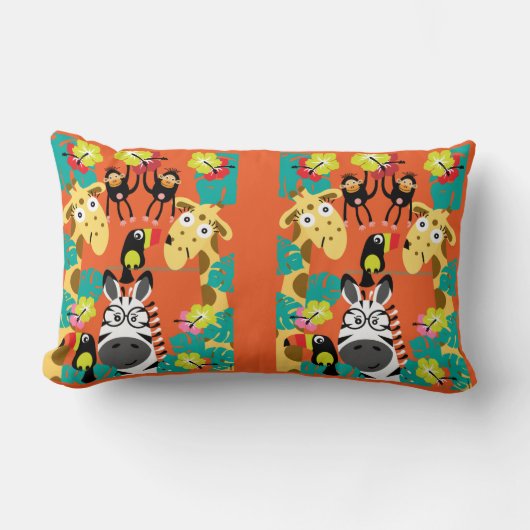 Cute nursery oerwoud decor kussen (Voorkant)