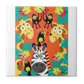 Cute nursery oerwoud decor tegeltje (Voorkant)