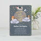 Cute Nursery Rhyme Baby shower Invitation Kaart (Staand voorkant)