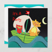 Cute Nursery Rhyme Thleparty Invitation Kaart (Voorkant / Achterkant)