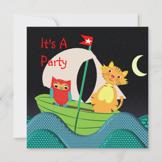 Cute Nursery Rhyme Thleparty Invitation Kaart (Voorkant)