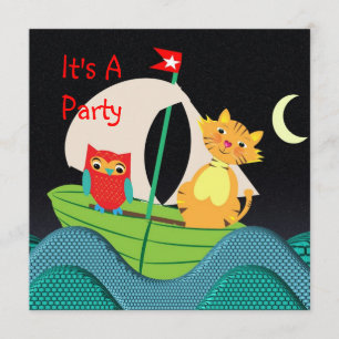 Cute Nursery Rhyme Thleparty Invitation Kaart