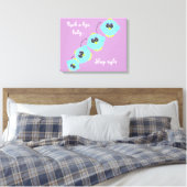 Cute Nursery Room Bird Cartoon Canvas Afdruk (Insitu (Slaapkamer))