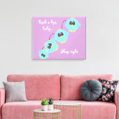 Cute Nursery Room Bird Cartoon Canvas Afdruk (Insitu (Woonkamer))