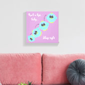 Cute Nursery Room Bird Cartoon Canvas Afdruk (Insitu (Woonkamer))