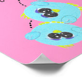 Cute Nursery Room Bird Poster (Hoek)