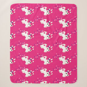 Cute Nursery Unicorn Decor Sherpa Deken