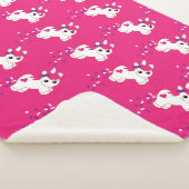 Cute Nursery Unicorn Decor Sherpa Deken (3/4)