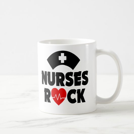 Cute Nurses Rock Mok (Rechts)