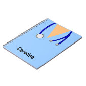 Cute Nurses Scrubs Whimsical Personalized Notitieboek (Linkerzijde)