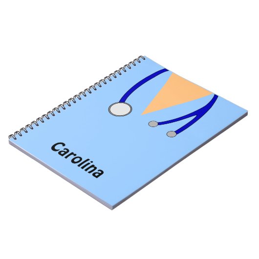 Cute Nurses Scrubs Whimsical Personalized Notitieboek (Linkerzijde)