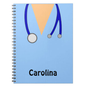 Cute Nurses Scrubs Whimsical Personalized Notitieboek